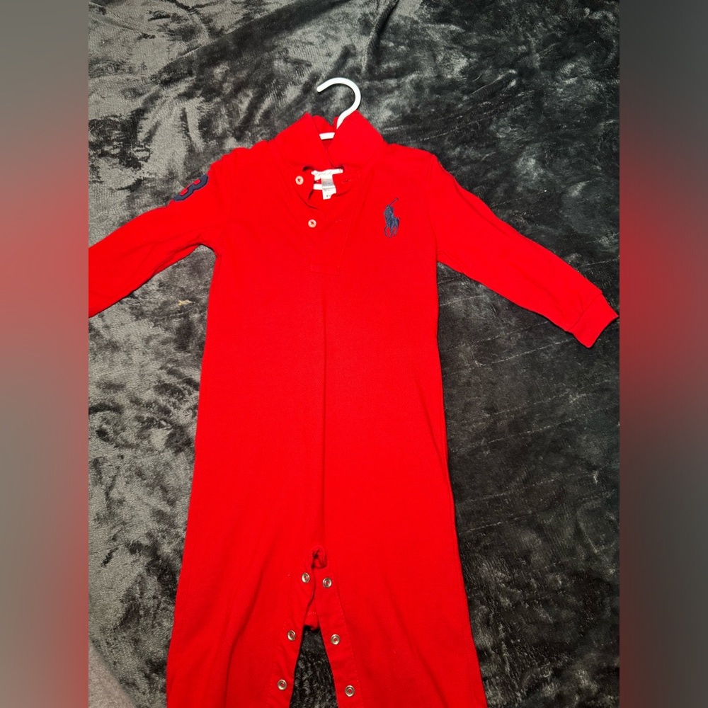 Babyboy polo Ralph Lauren overall size 12 months